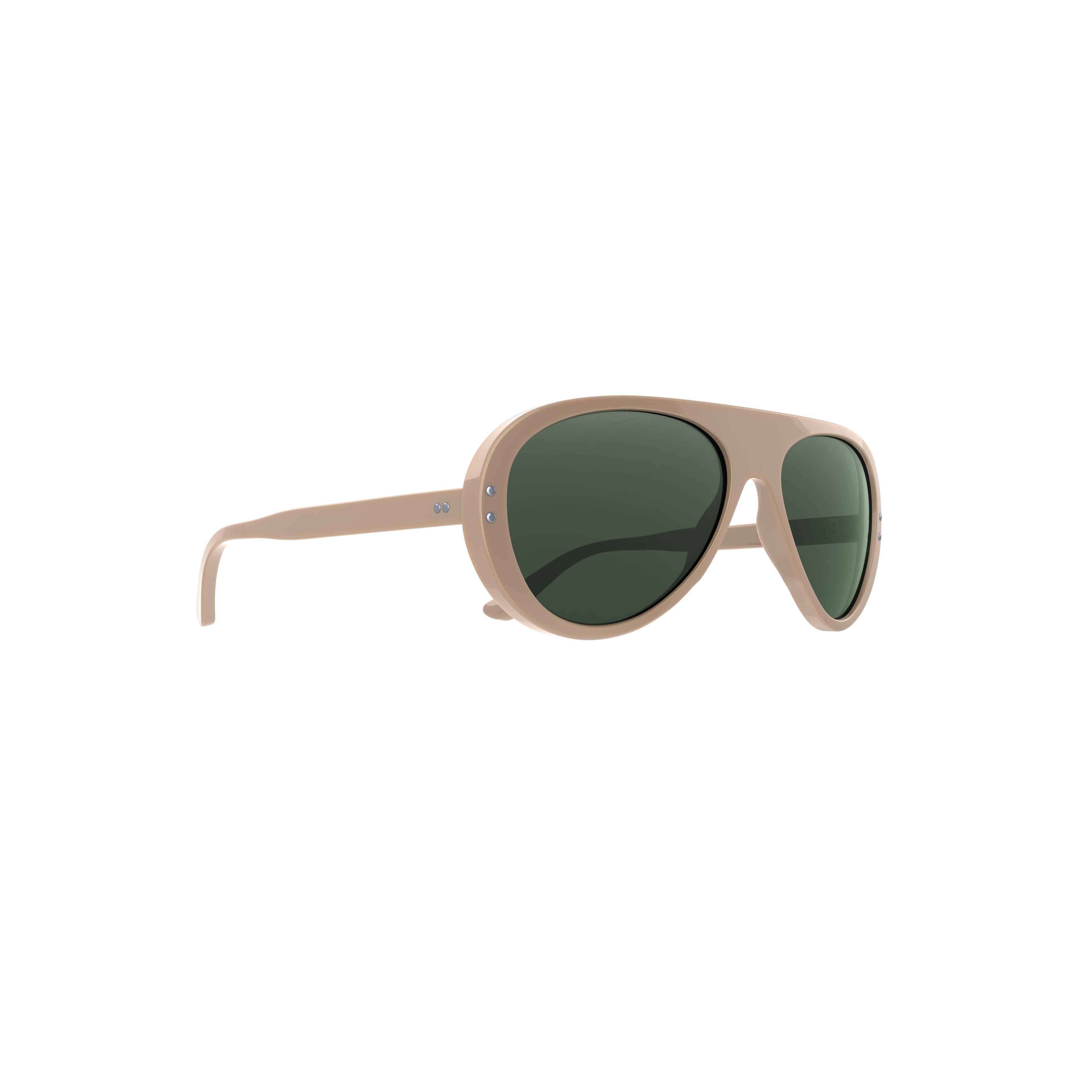 Vallon Moto Aviators Sunglasses Desert/Green