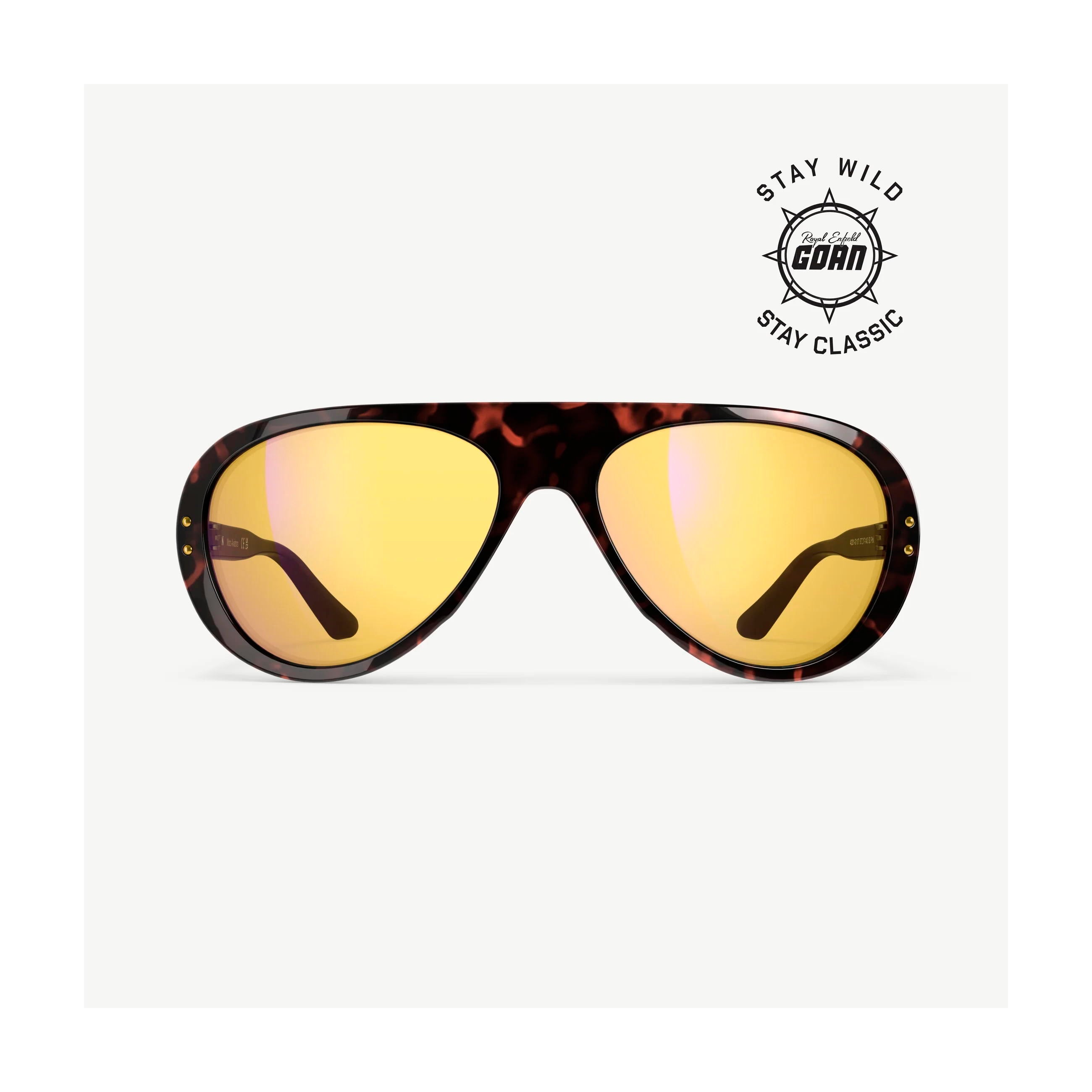 Vallon Moto Aviators Royal Enfield Classic Edition Dark Tortoise/Yellow