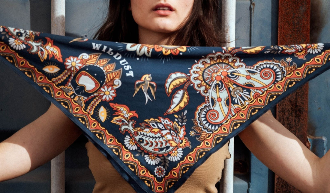 Wildust Sisters Moto Nomad Scarf Burgundy/Cream