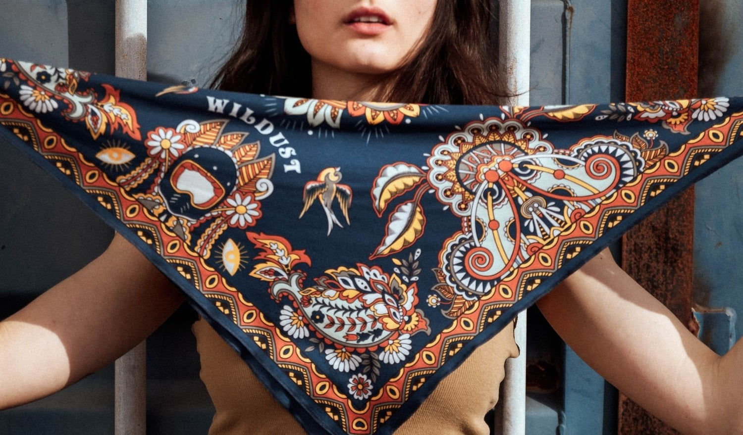 Wildust Sisters Moto Nomad Scarf Burgundy/Cream