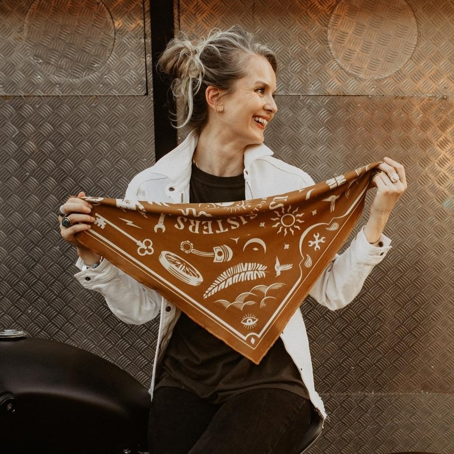 Wildust Sisters Moto Therapy Scarf Camel