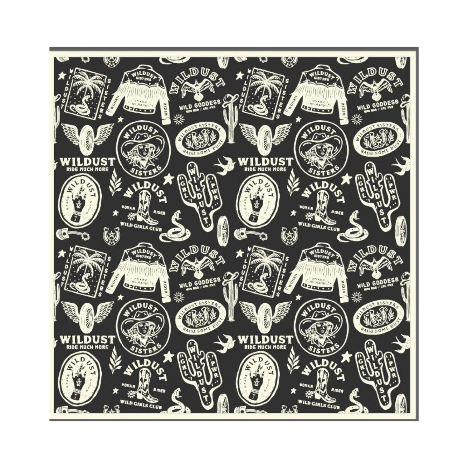 Wildust Sisters Western Moto Scarf Grey