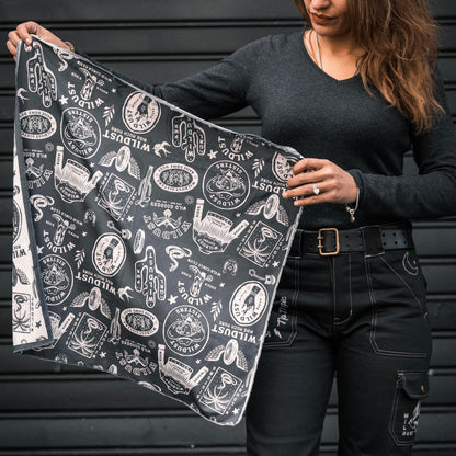 Wildust Sisters Western Moto Scarf Grey