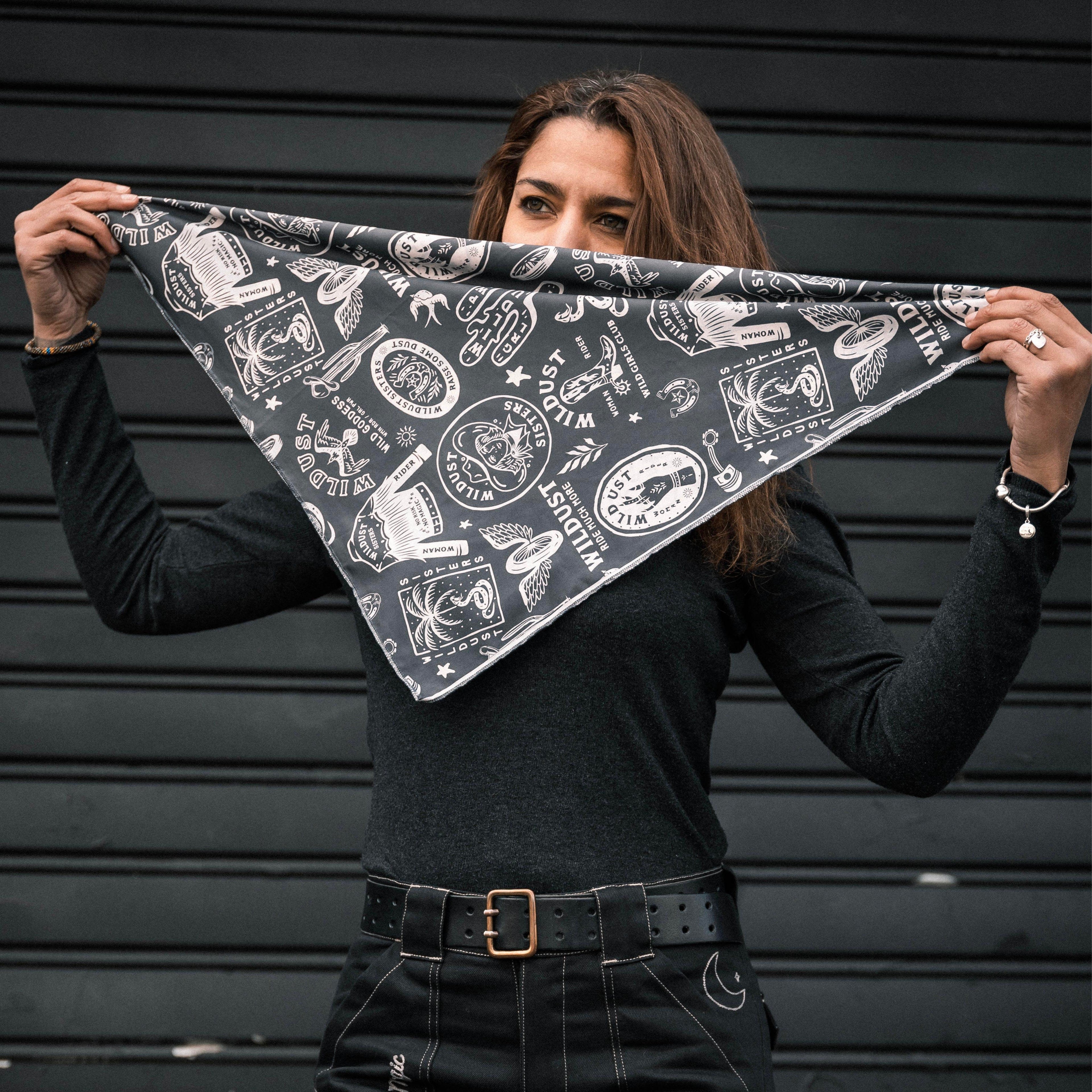 Wildust Sisters Western Moto Scarf Grey