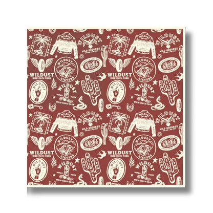 Wildust Sisters Western Moto Scarf Red