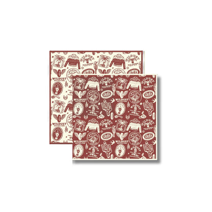 Wildust Sisters Western Moto Scarf Red