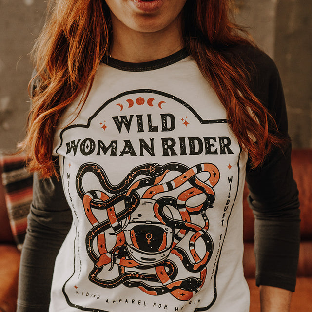 Wildust Sisters Wild WMN Rider Baseball Tee White/Grey