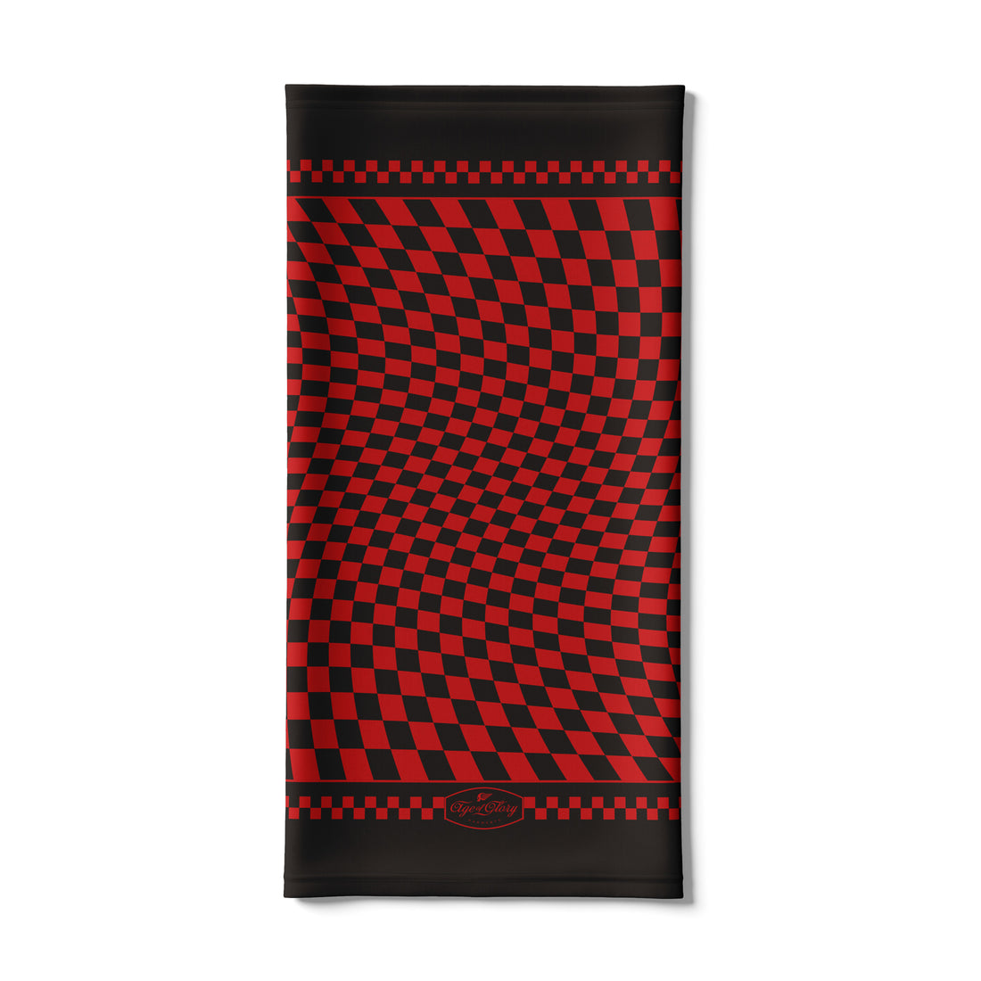 Age of Glory Twisted Checkers Neck Tube Black/Red