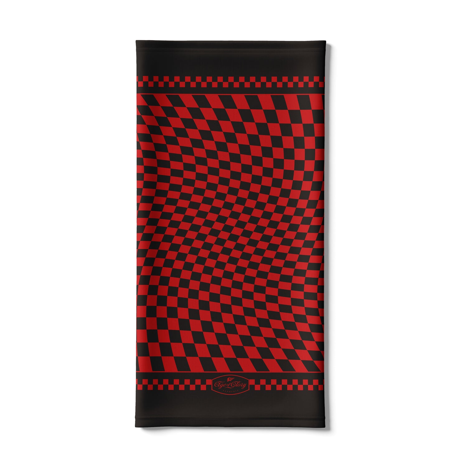Age of Glory Twisted Checkers Neck Tube Black/Red