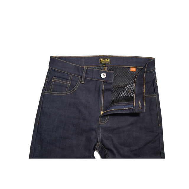 Bike Shed Protective Road Jean Raw Indigo