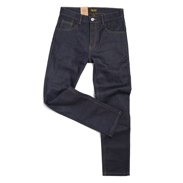 Bike Shed Protective Road Jean Raw Indigo