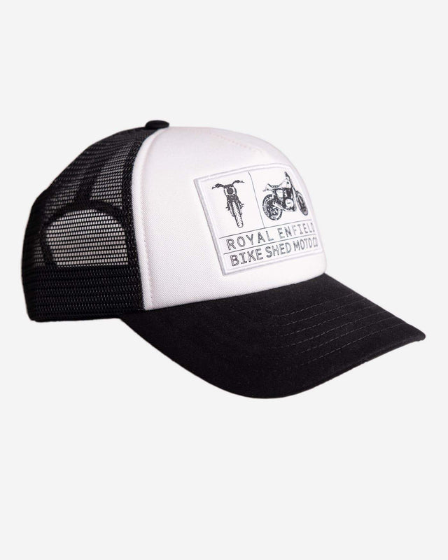 Bike Shed x Royal Enfield Aspect Cap Black/White