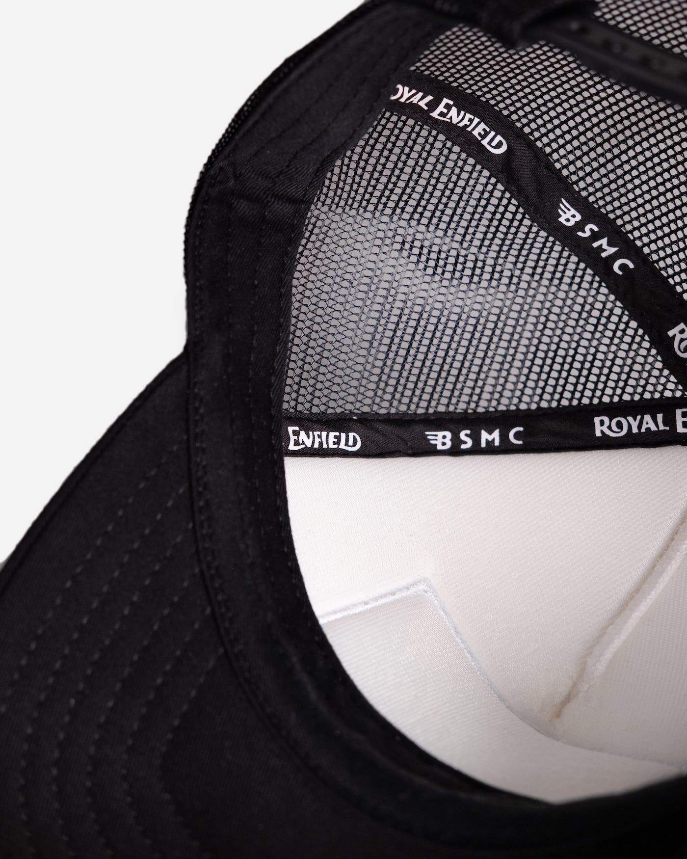 Bike Shed x Royal Enfield Aspect Cap Black/White
