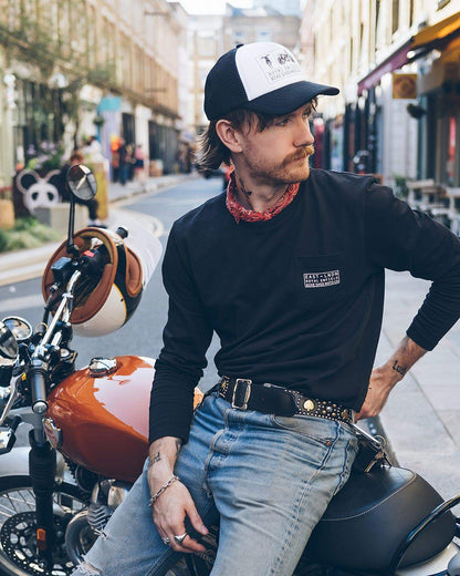 Bike Shed x Royal Enfield Aspect Cap Black/White