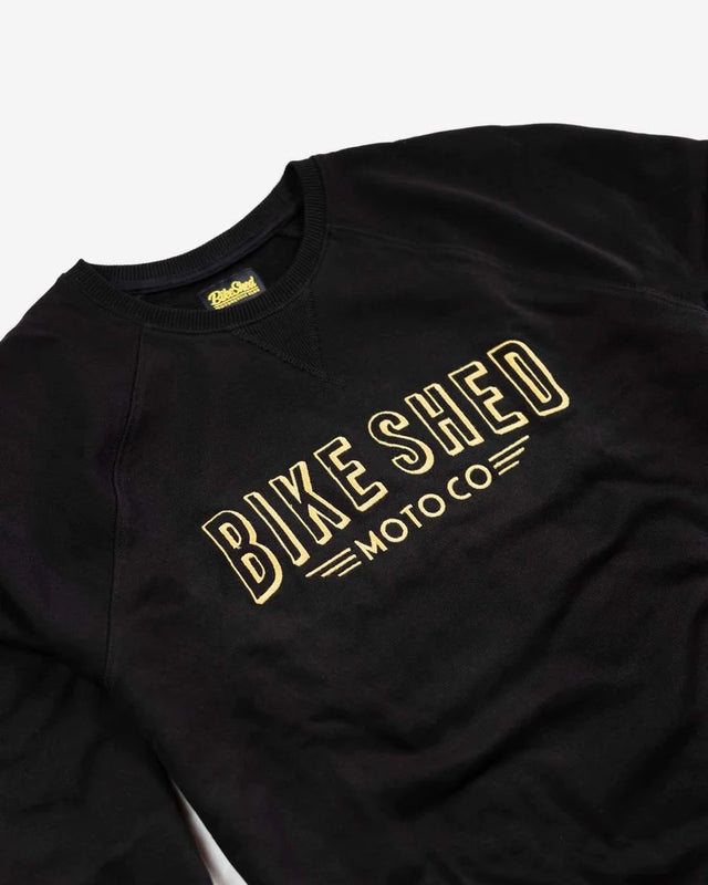 Bike Shed Deco Sweatshirt Black/Gold