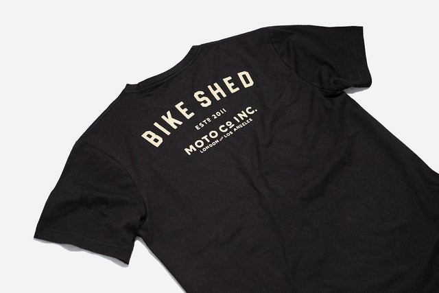 Bike Shed Estd. Pocket T-shirt Black/Gold