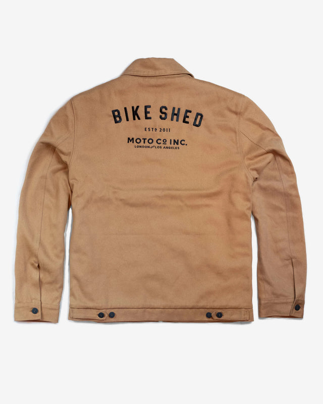 Bike Shed ESTD. Twill Jacket Tan