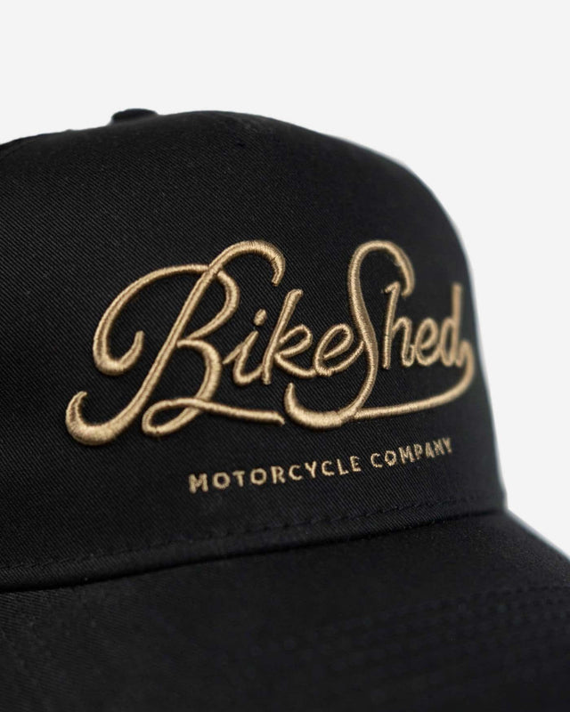 Bike Shed Garage Cap Black/Gold