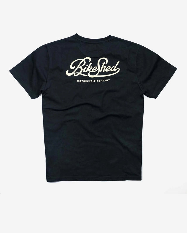 Bike Shed Garage T-Shirt Black/Gold