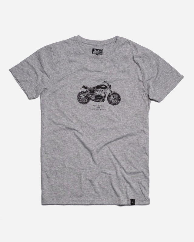 Bike Shed x Royal Enfield Inverse T-shirt Grey/Black