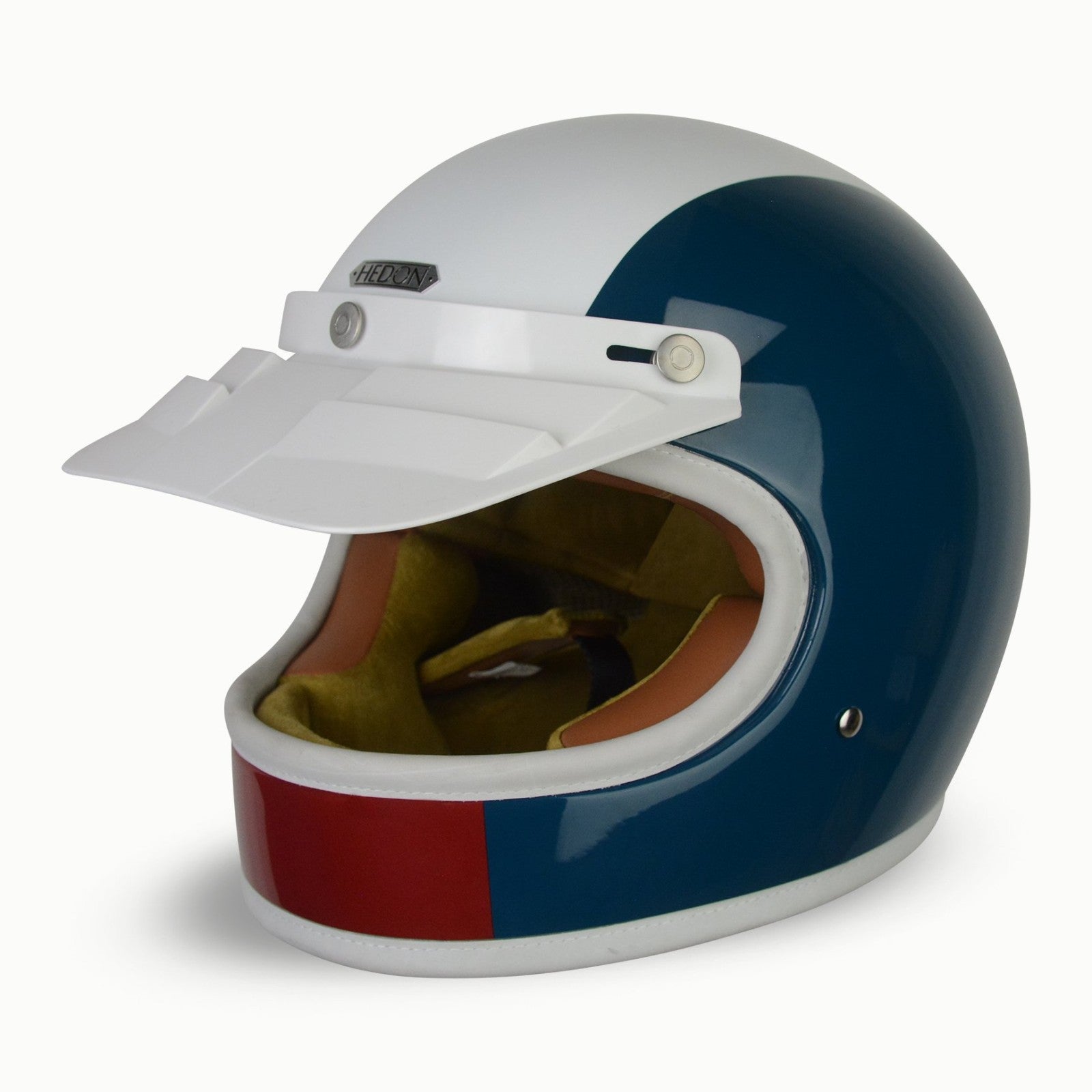 Hedon Motocross Peak White