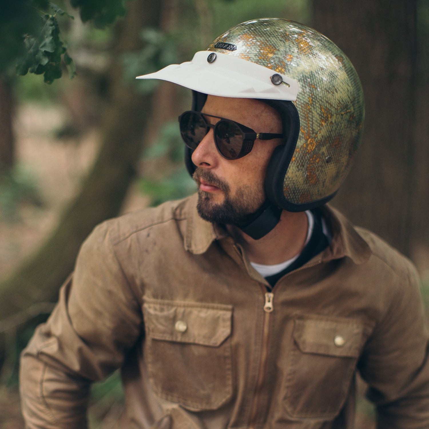 Hedon Motocross Peak White