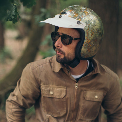 Hedon Motocross Peak White