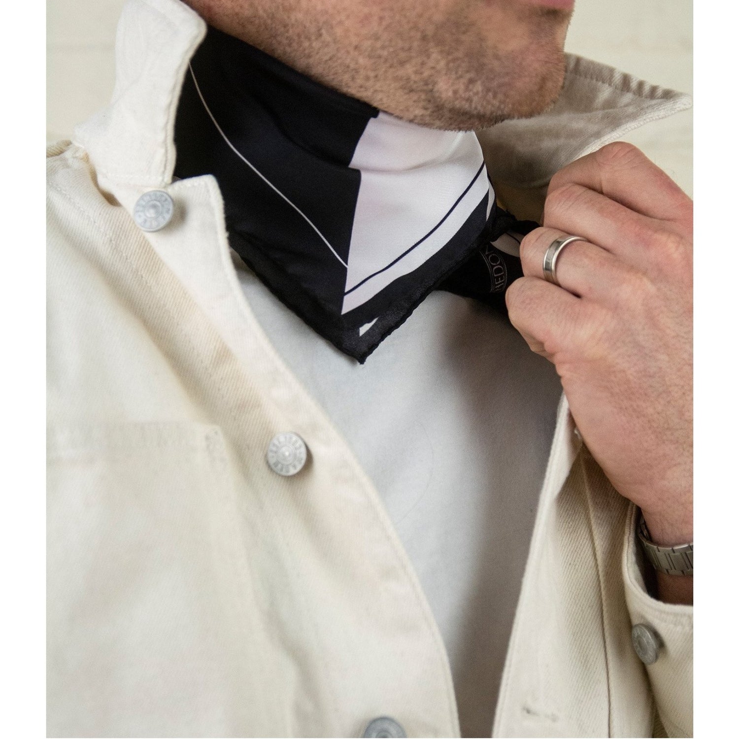 Hedon Two Face Necktar Silk Bandana