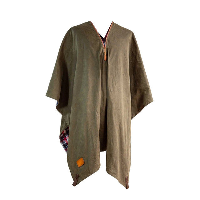 Jack Stillman The Drifter Waxed Canvas Poncho Jungle