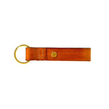 Jack Stillman Leather Key Tag Brown