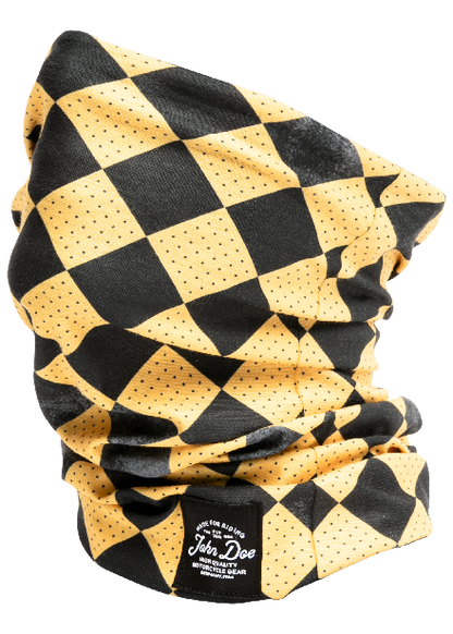 John Doe Race Flag Neck Tube Yellow