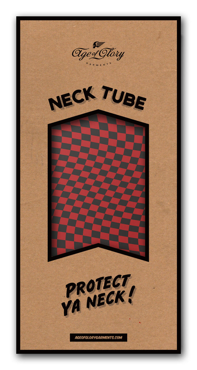 Age of Glory Checkers Neck Tube Black/Red