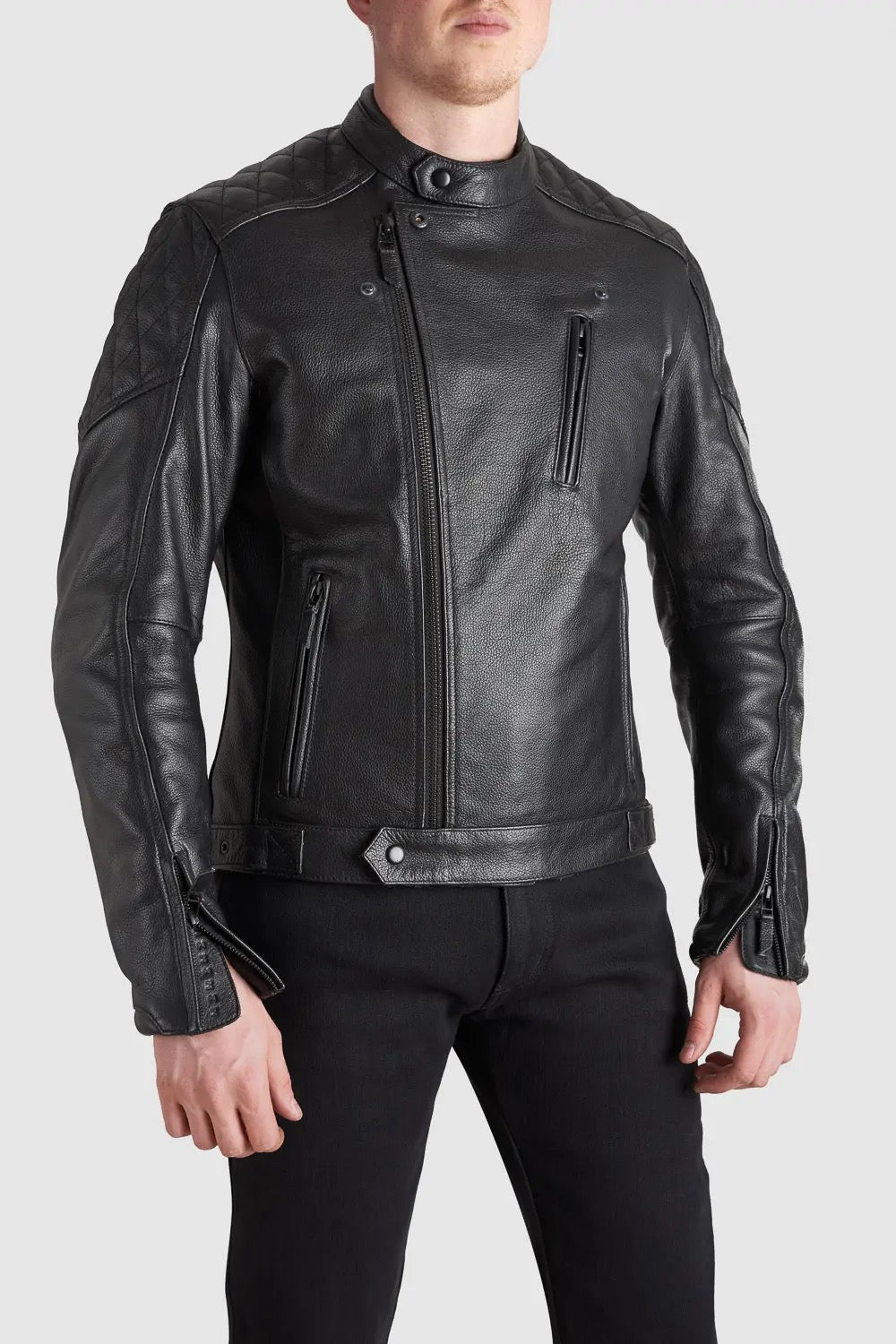 Pando Twin Leather Jacket Black