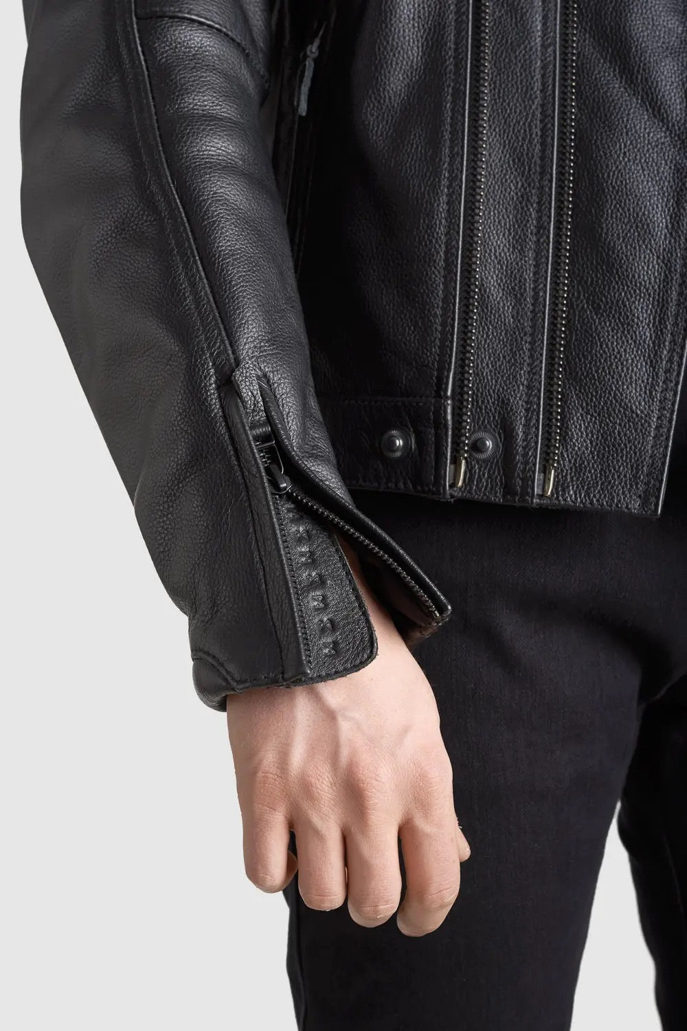 Pando Twin Leather Jacket Black