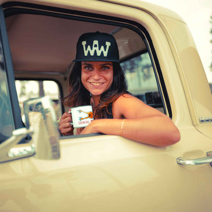 Wheels and Waves WAW Snap Back Cap