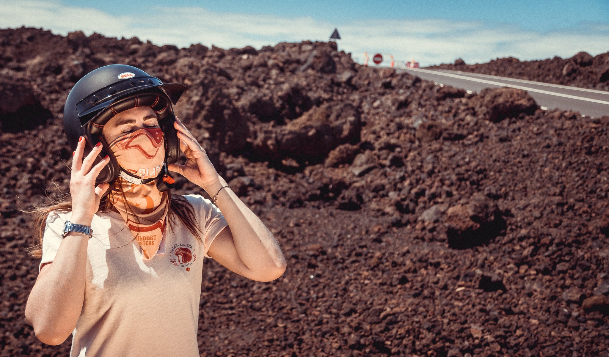 Wildust Sisters Make Life Epic Scarf Yellow/Ivory/Red