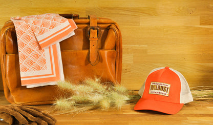 Wildust Sisters Redwood Scarf Orange/Beige