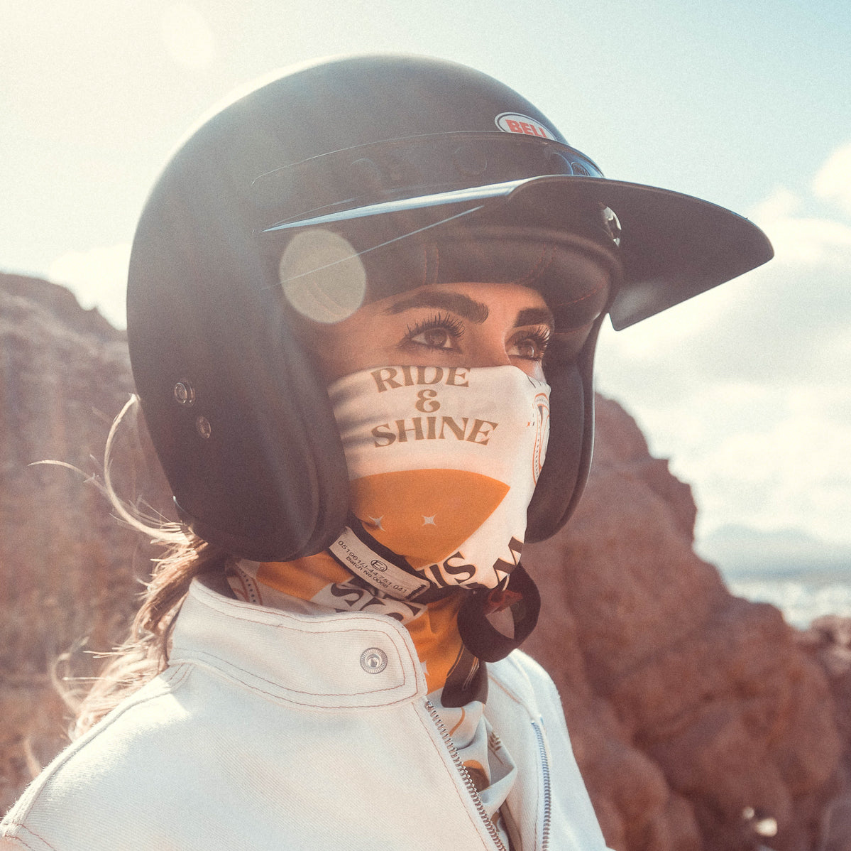 Wildust Sisters Ride &amp; Shine Scarf Khakhi/Ivory/Yellow
